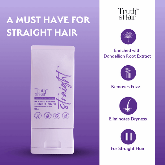 Truth & Hair Hydro Nourish Conditioner For Straight Hair 120ML