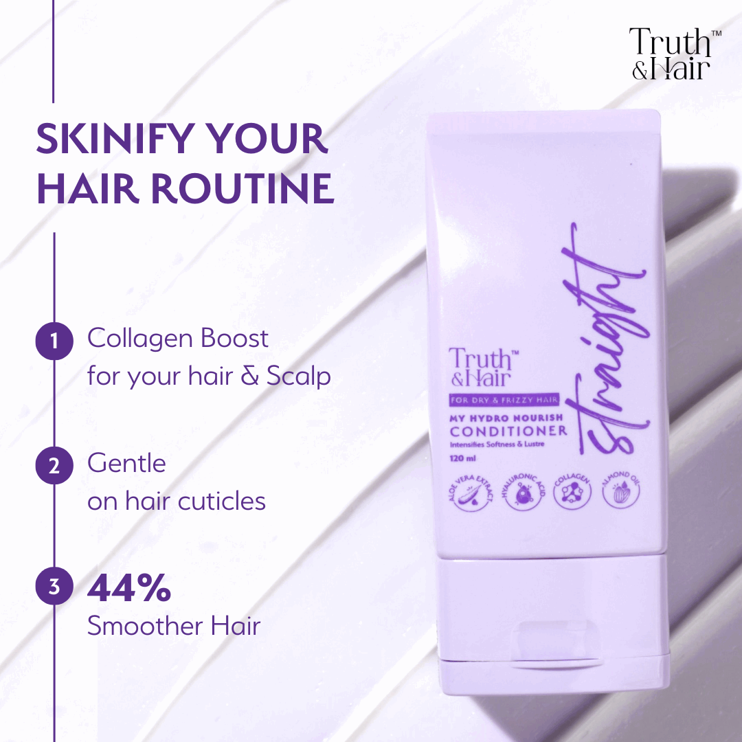 Truth & Hair Hydro Nourish Conditioner For Straight Hair 120ML