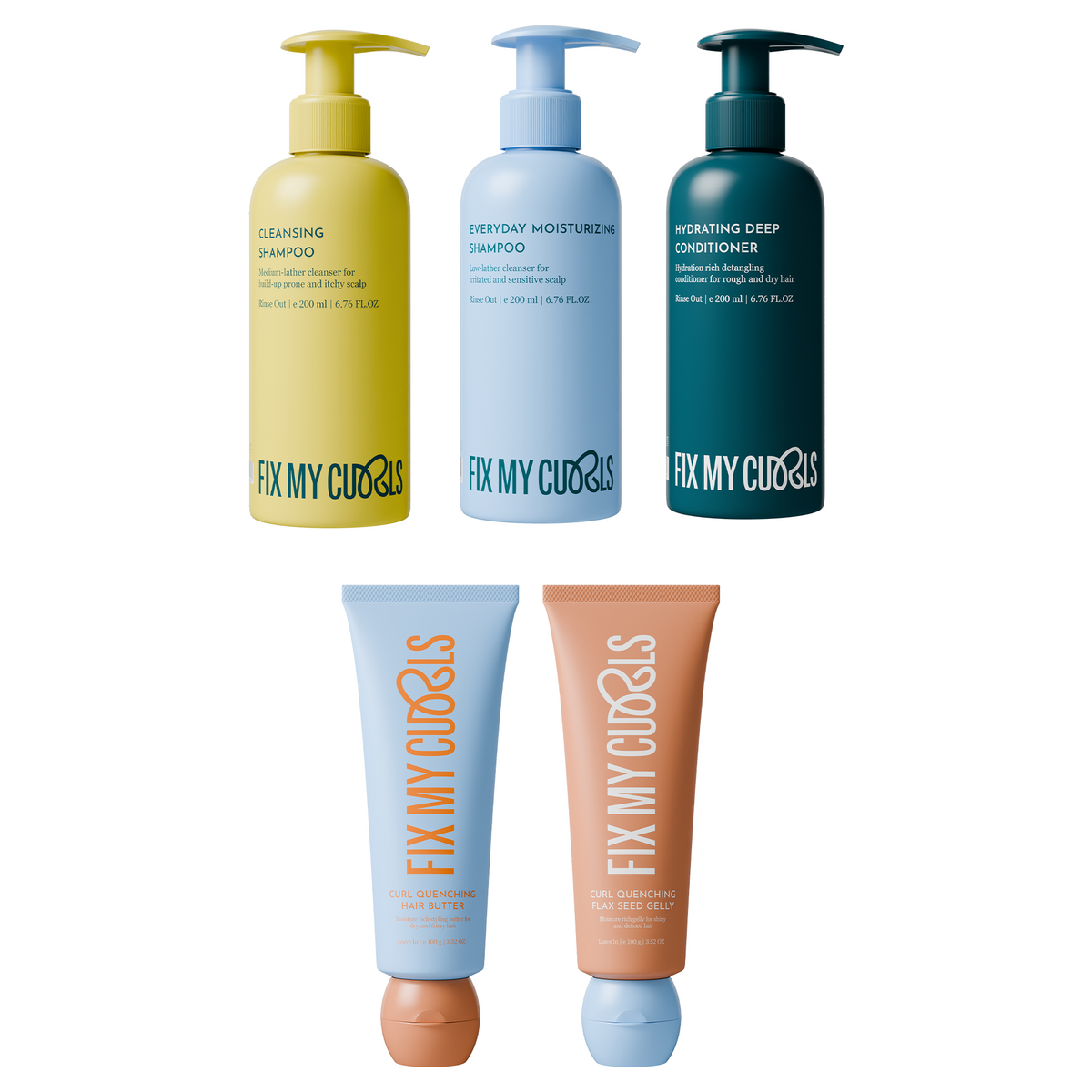 Fix My Curls 5-Step Moisture Bundle
