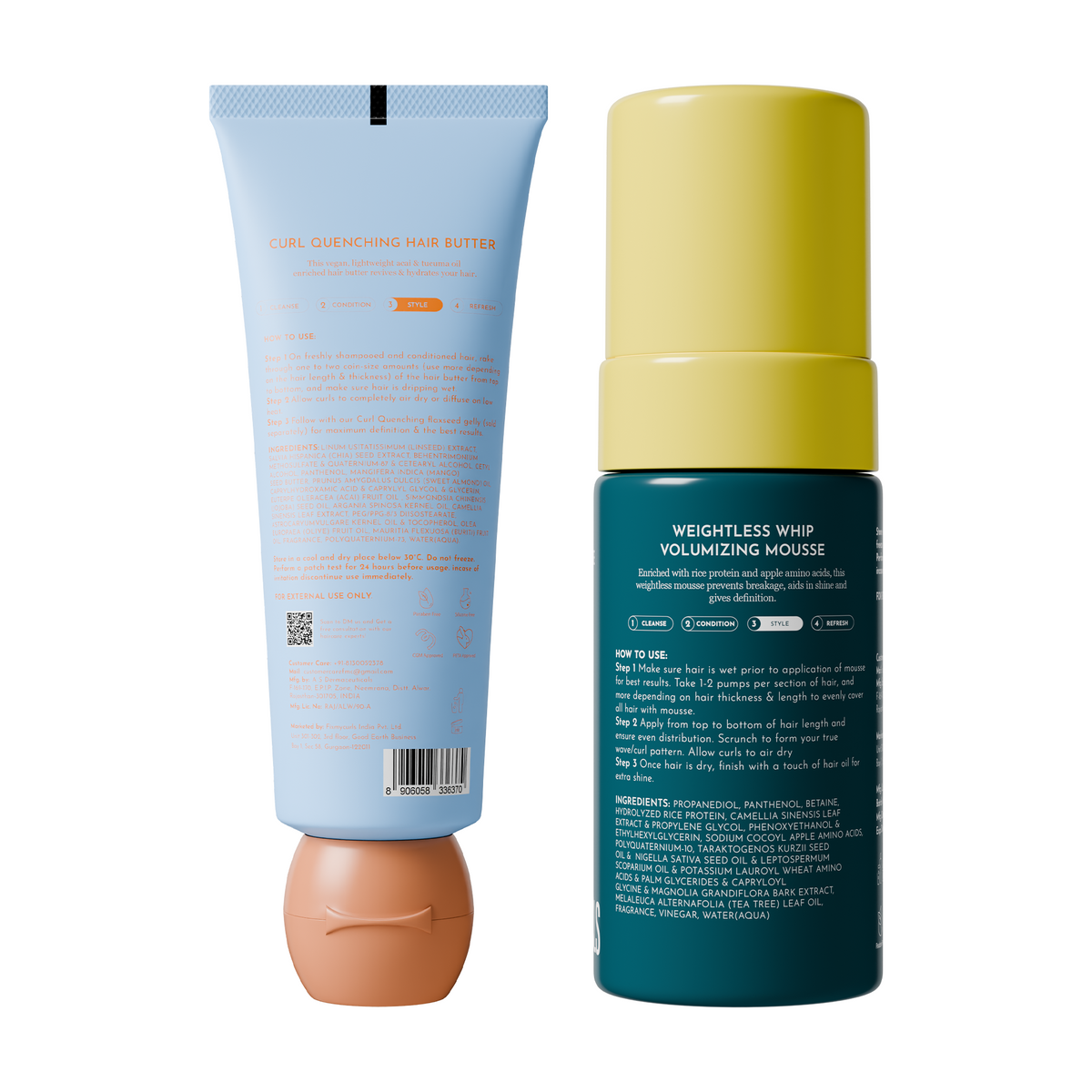 Fix My Curls Butter & Mousse - On the Go Duo (Protein + Moisture Balance)