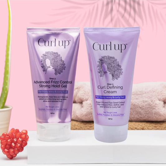 Curl Up Curl Styling Combo with Curl Defining Cream & Advanced frizz Control Gel