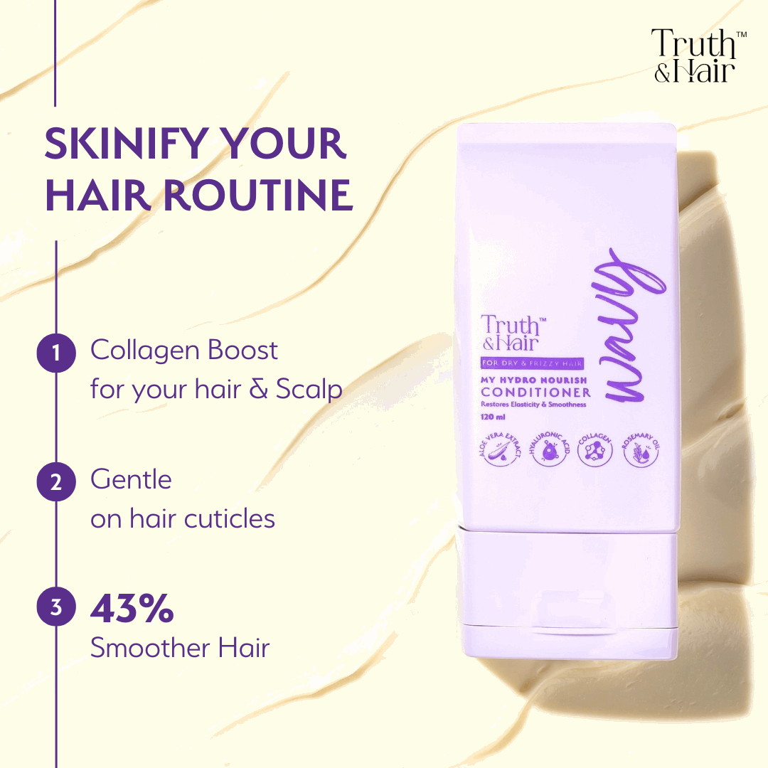Truth & Hair Hydro Nourish Conditioner For Wavy Hair 120ML