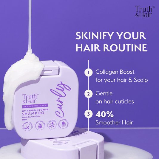 Truth & Hair Hydro Nourish Shampoo For Curly Hair 180ML