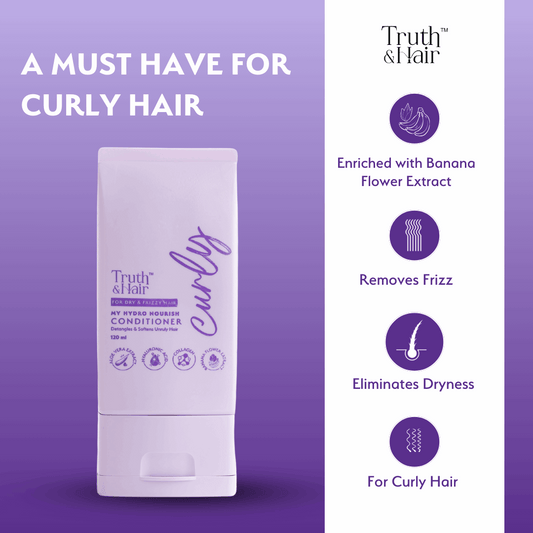 Truth & Hair Hydro Nourish Conditioner For Curly Hair 120ML