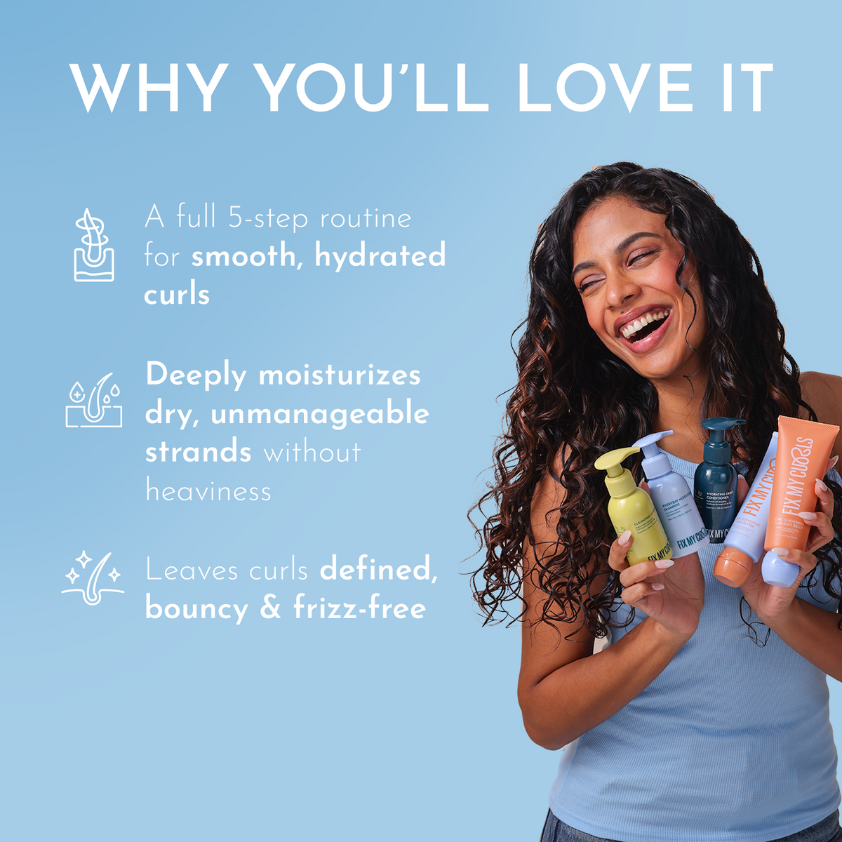 Fix My Curls 5-Step Moisture Bundle