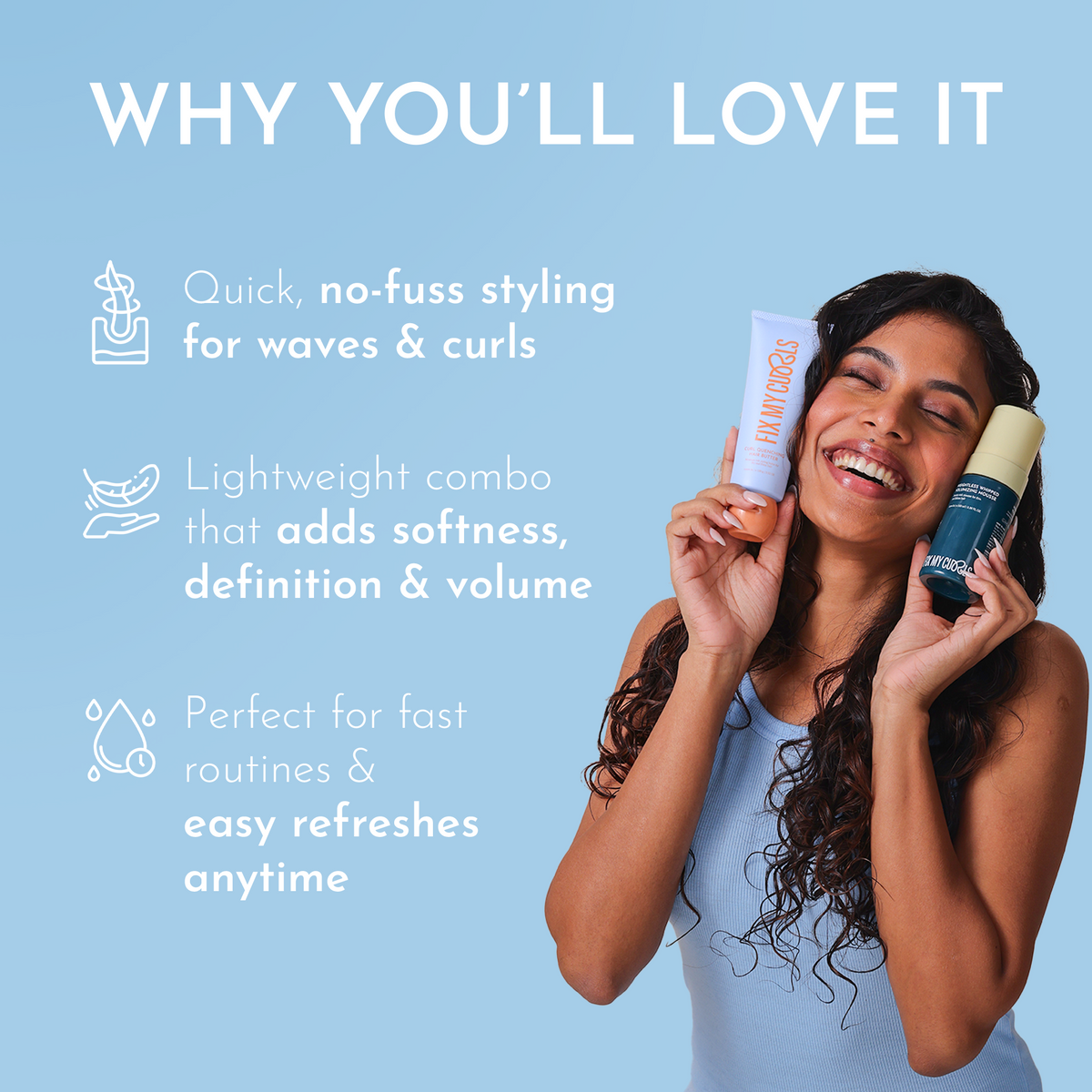 Fix My Curls Butter & Mousse - On the Go Duo (Protein + Moisture Balance)