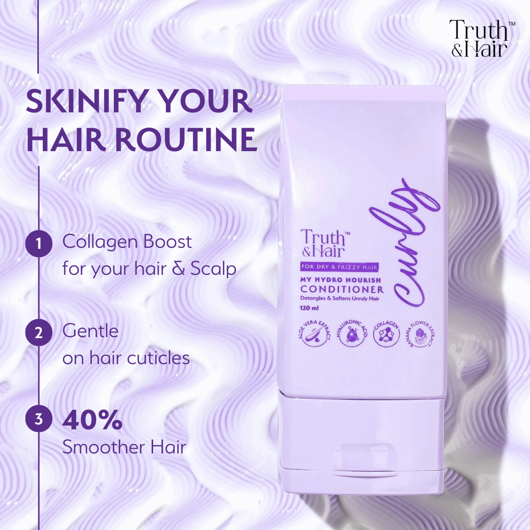 Truth & Hair Hydro Nourish Conditioner For Curly Hair 120ML