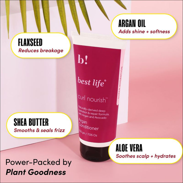 Best Life Naturals Curl Nourish Moroccan Argan Conditioner 200g