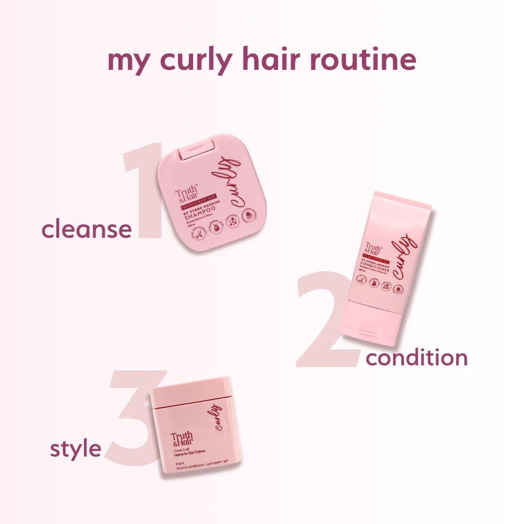 Truth & Hair Hydro Nourish Shampoo For Curly Hair 180ML