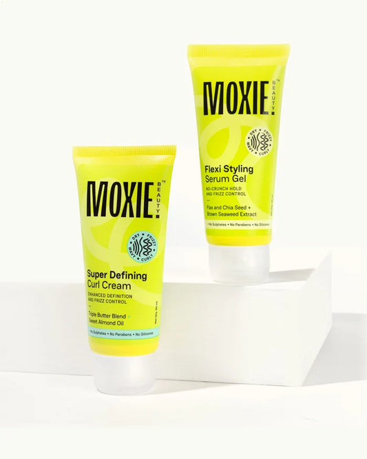 Moxie Curly Vibe Setter Travel Duo (Leave-In Cream + Gel) 50ml
