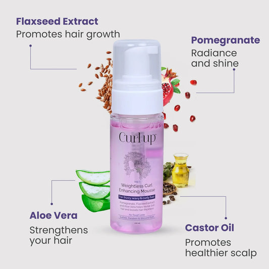 Curl up Weightless Curl Enhancing Mousse 150 Ml