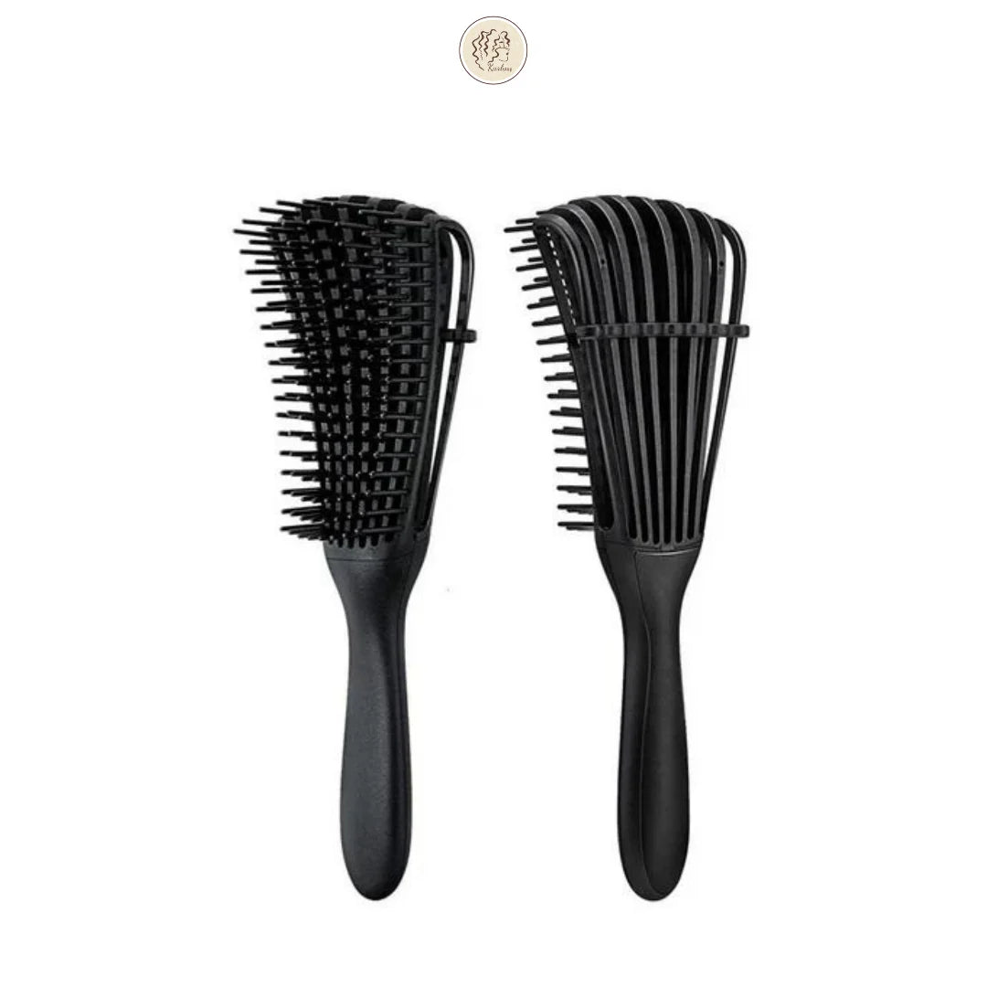 Detangling hair brush
