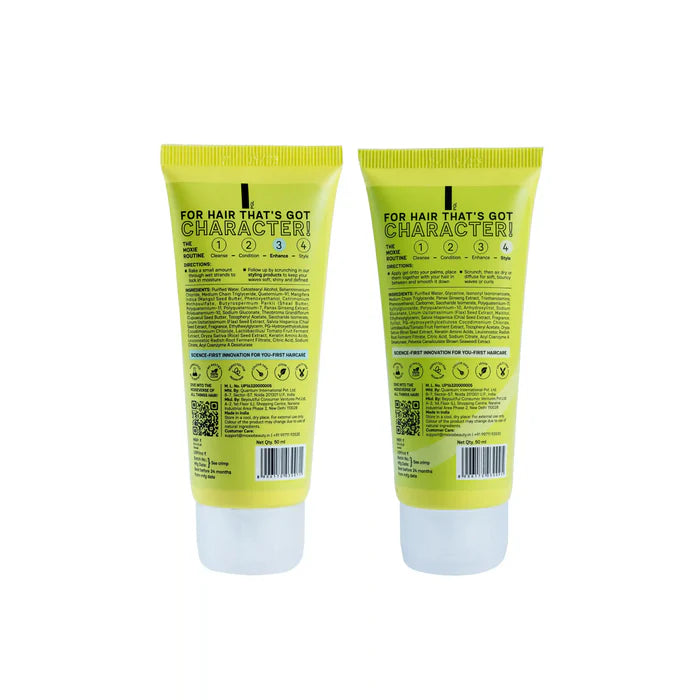 Moxie Wavy Vibe Setter Travel Duo (Leave-In Conditioner + Gel) 50ml Each