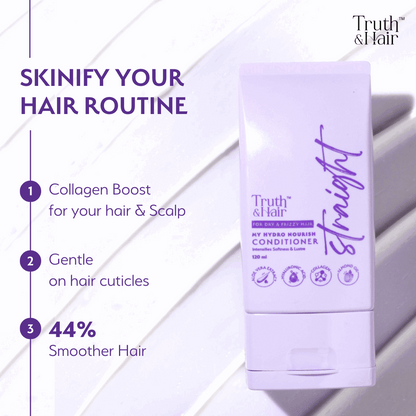 Truth & Hair Hydro Nourish Conditioner For Straight Hair 120ML