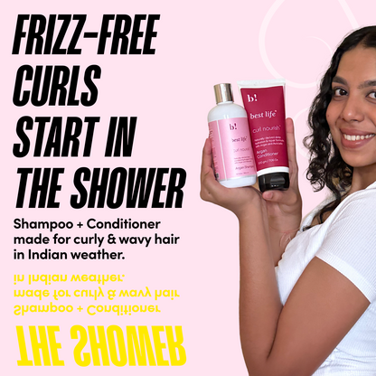 Best Life Moroccan Argan Oil Hair Shampoo and Conditioner Set for Dull, Dry & Frizzy Hair