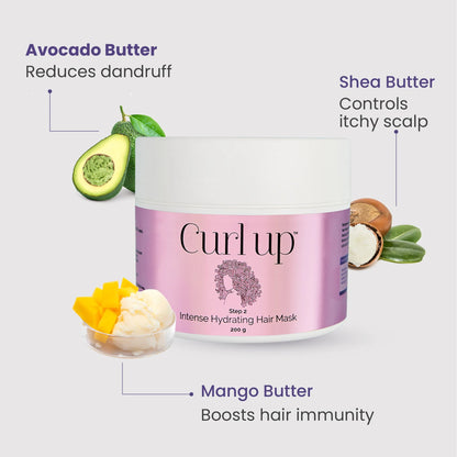 Curlup Intense Hydrating Hair Mask 200g