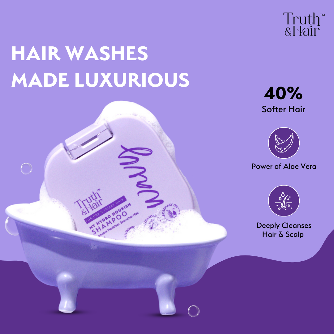Truth & Hair Hydro Nourish Shampoo For Wavy Hair 180ML