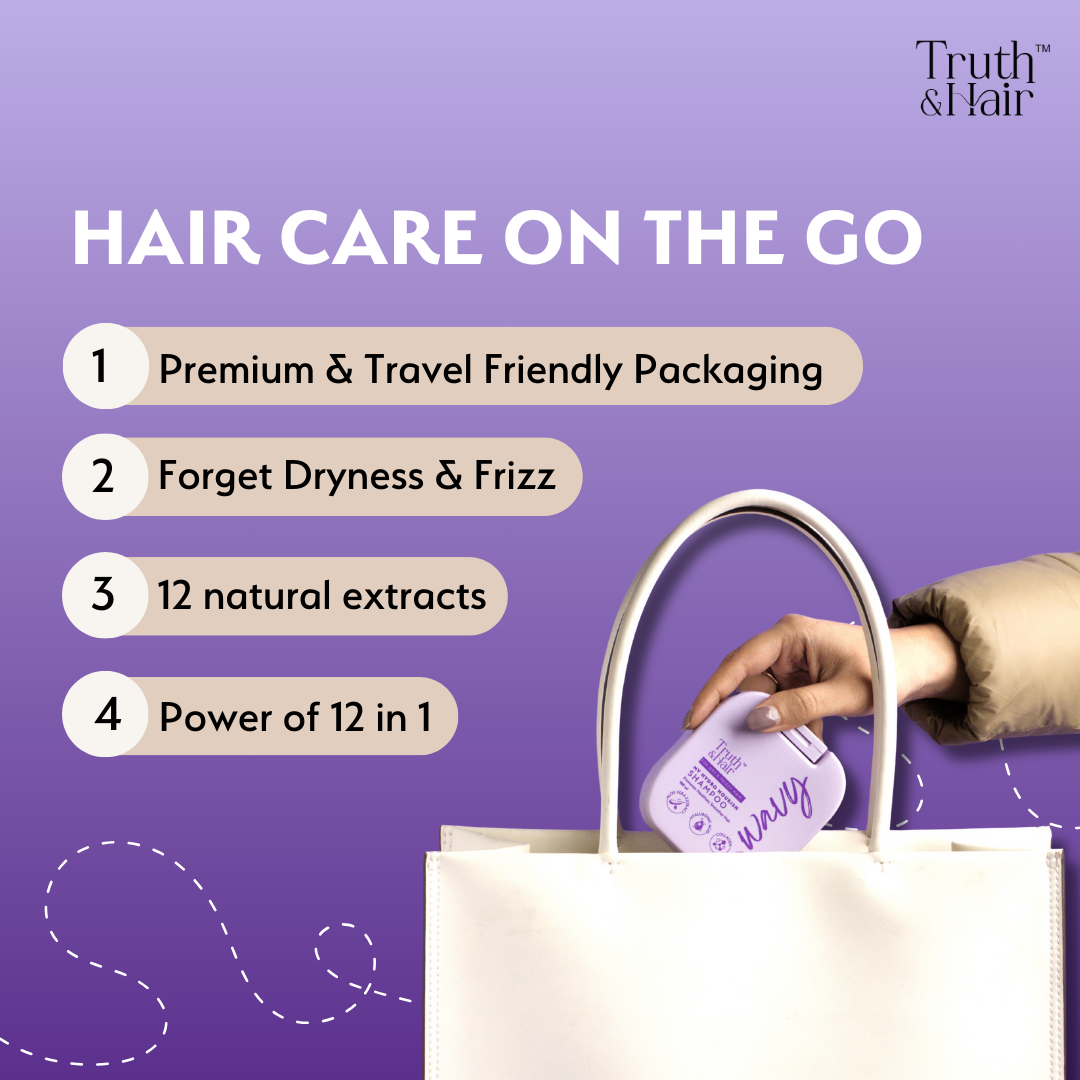 Truth & Hair Hydro Nourish Shampoo For Wavy Hair 180ML