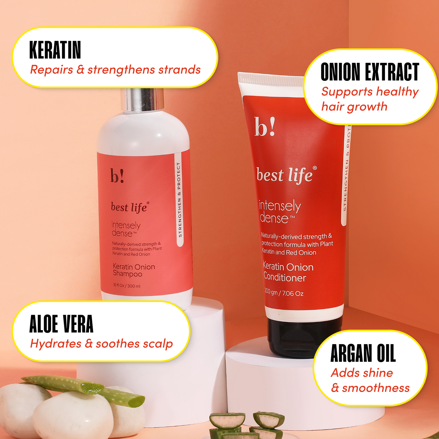 Best Life Keratin Onion Hair Shampoo & Conditioner