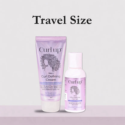 Curlup Hair Styling Combo with Curly Hair Cream & Gel
