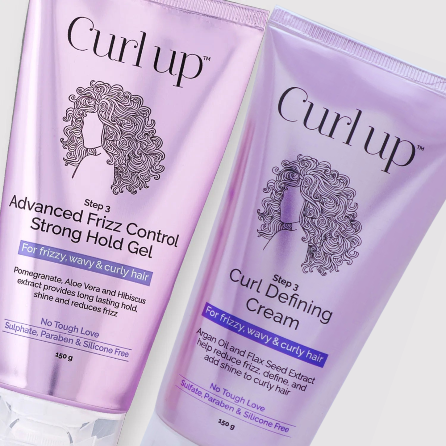 Curl Up Curl Styling Combo with Curl Defining Cream & Advanced frizz Control Gel