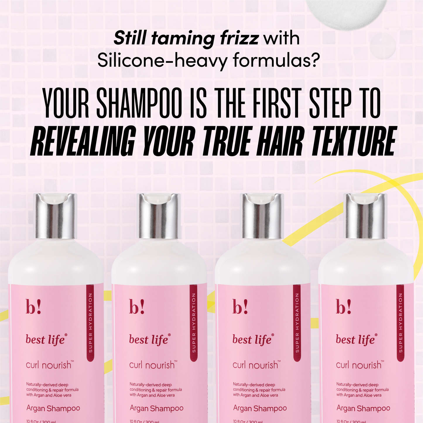Best Life Moroccan Argan Oil Hair Shampoo and Conditioner Set for Dull, Dry & Frizzy Hair