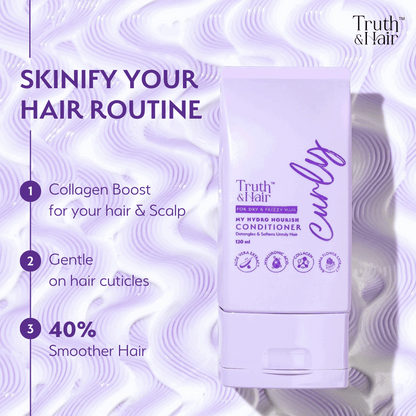 Truth & Hair Hydro Nourish Conditioner For Curly Hair 120ML