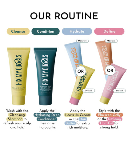 Fix My Curls Discovery Kit - 6 Bestselling Mini Products | Curly Hair Starter Set | 20 ML Each