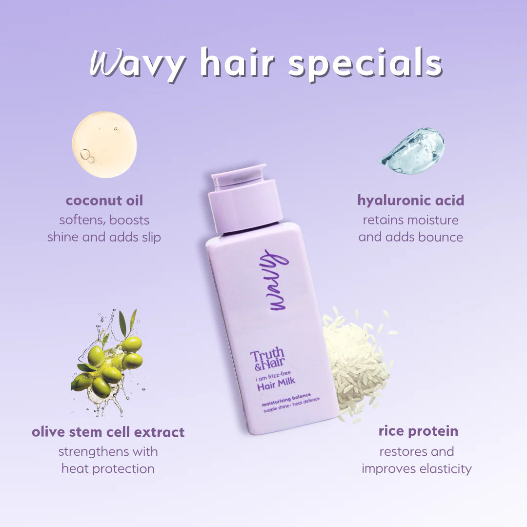 Truth & Hair Frizz Free Hair Milk - Wavy Hair