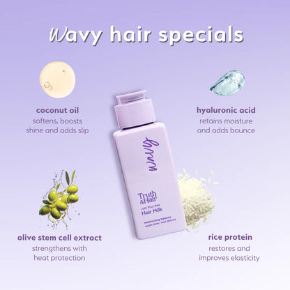 Truth & Hair Frizz Free Hair Milk - Wavy Hair
