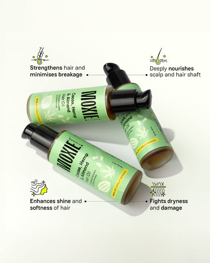 Moxie Cocoa, Almond & Hemp Hair Oil