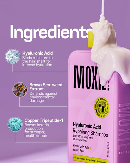 Moxie Hyaluronic Acid Repairing Shampoo