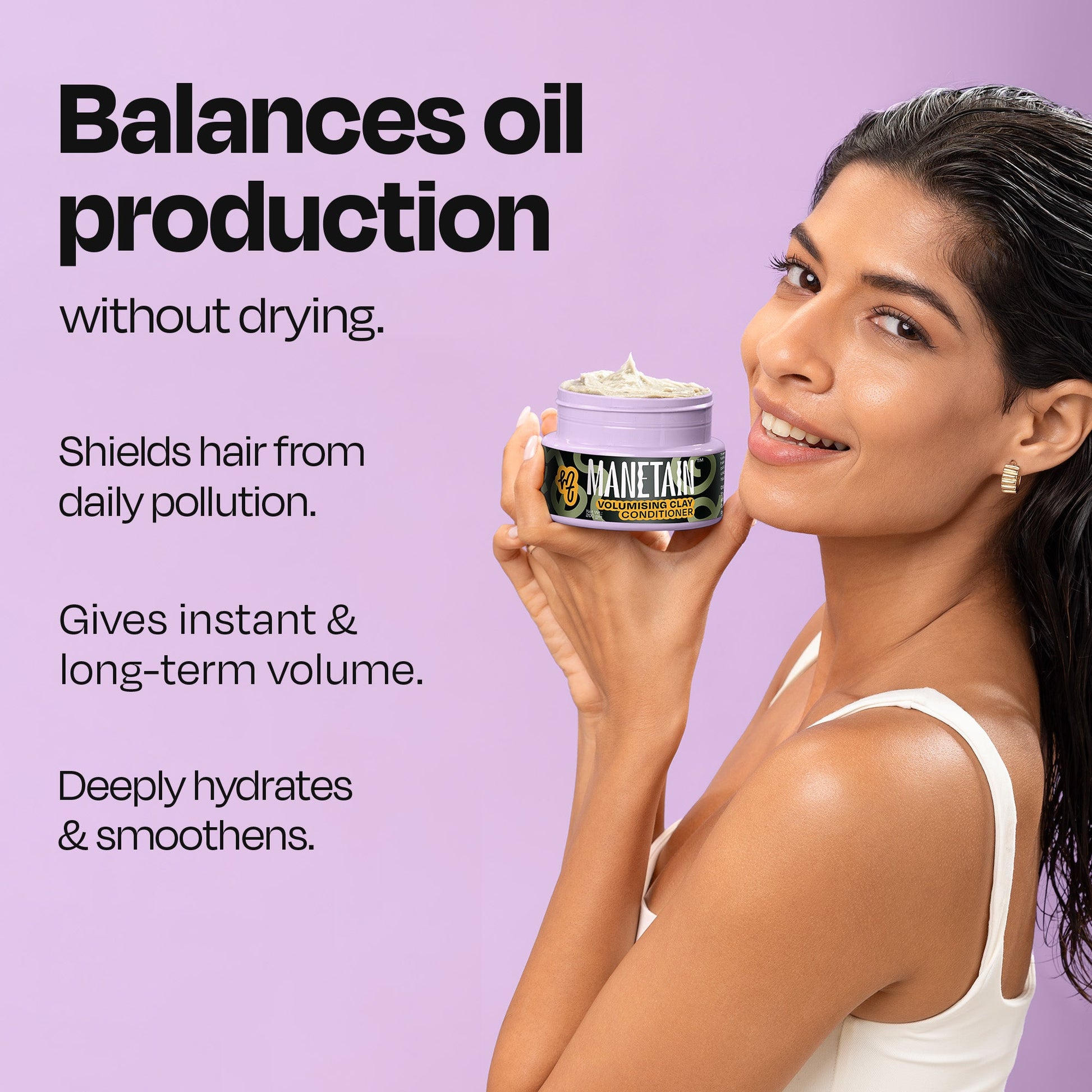 Manetain Volumising Clay Conditioner - Results