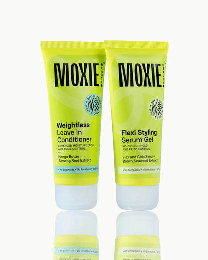 Moxie Wavy Vibe Setter Travel Duo (Leave-In Conditioner + Gel) 50ml Each