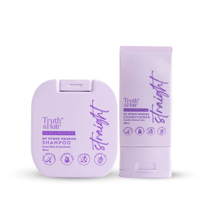 Truth & Hair- Hydro Nourish Shampoo & Conditioner Combo Pack For Straight Hair (180ml+120ml)