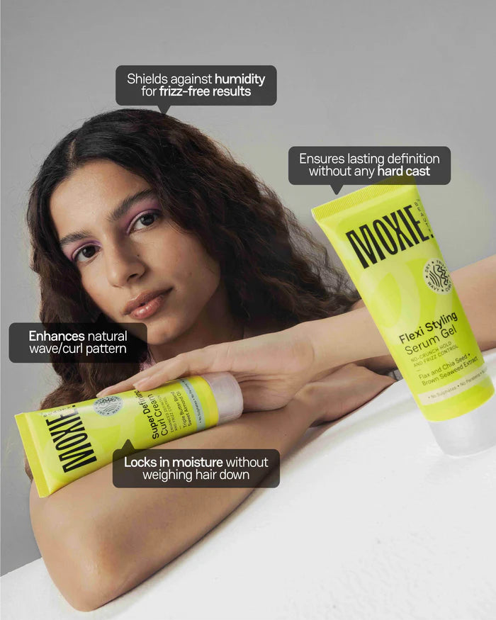 Moxie Curly Vibe Setter Travel Duo (Leave-In Cream + Gel) 50ml