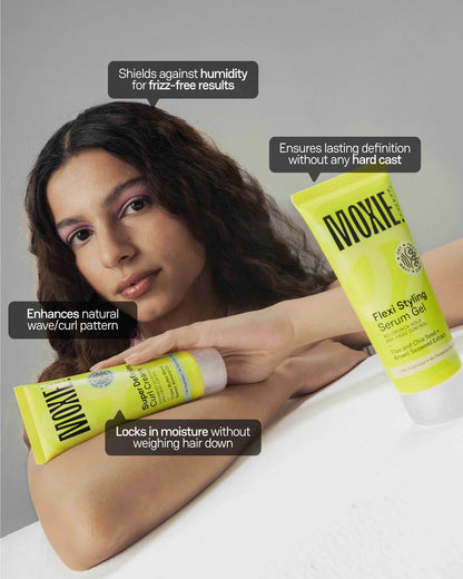 Moxie Curly Vibe Setter Travel Duo (Leave-In Cream + Gel) 50ml