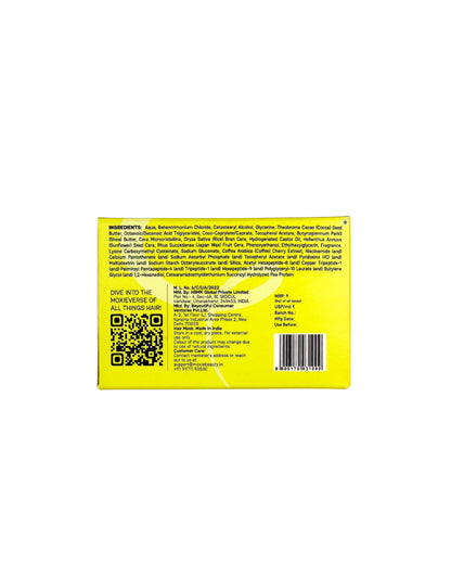 Deep Dive Hair Mask Back Label
