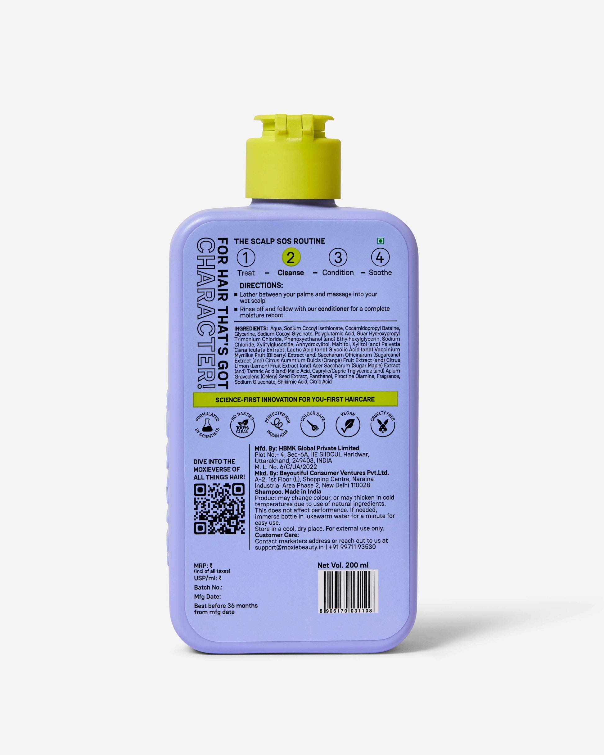 Moxie Scalp Reviving Shampoo Ingredients List